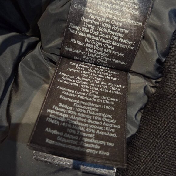 Mackage Dixon Bomber Jacket - Red NWOT - Picture 8 of 9